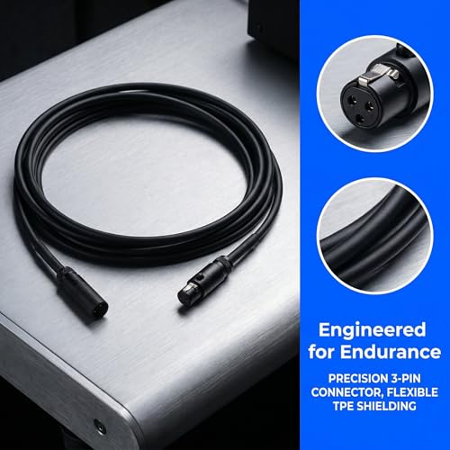 Câble d'extension microphone mini XLR Toyvian 3m reflex reflex
