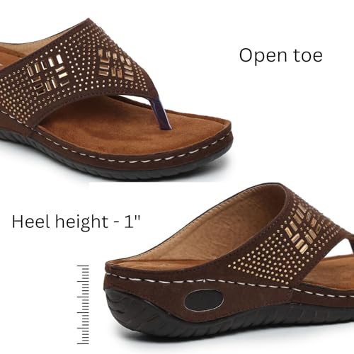 Image of TRASE Women's Fashion Slippers | Doctor Ortho Soft & Comfortable Slip-Ons for Women & Girls | Lightweight & Stylish, Diabetic & Orthopedic Footwear, Good for Knee & Foot Pain