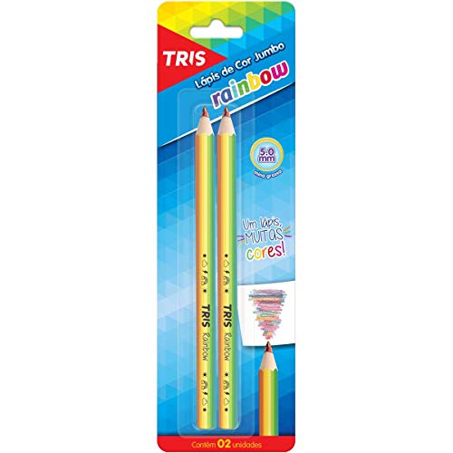 Lápis de cor jumbo Tris Multicor