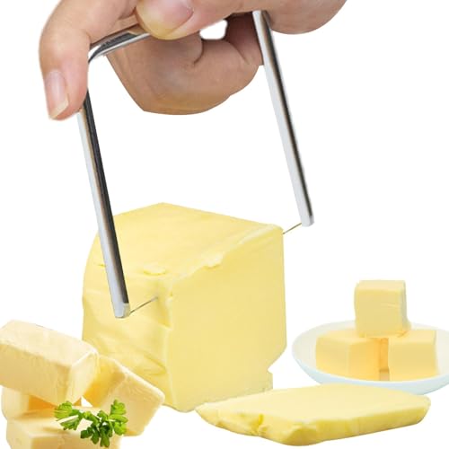 Cortadores de queso para queso en bloque, rebanador de queso de alambre - Cortador de cubos de queso portátil, cortador de queso,Práctico cortador de queso en bloque, cortador de queso de mano para pi