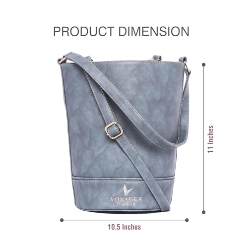 Image of Camelia Bucket Bag | Women Vegan Leather Shoulder bag | Adjustable Sling Strap | Larger Capacity Tall Bag | | Ideal For Shopping Office & Travel