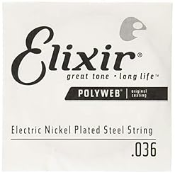 Cordes Elixir® à l’unité pour guitare électrique avec revêtement POLYWEB® (.036) - Les Beatles, Paul McCartney, John Lennon, RIngo Starr, George Harrison
