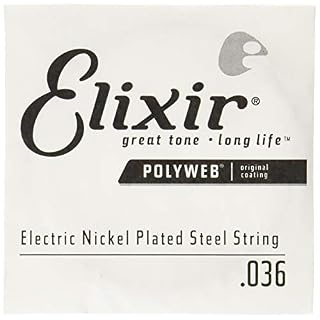 Cordes Elixir® à l’unité pour guitare électrique avec revêtement POLYWEB® (.036) - Les Beatles, Paul McCartney, John Lennon, RIngo Starr, George Harrison