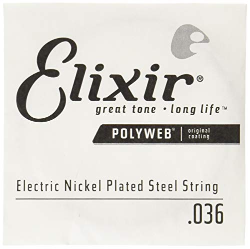 Cordes Elixir® à l’unité pour guitare électrique avec revêtement POLYWEB® (.036) - Les Beatles, Paul McCartney, John Lennon, RIngo Starr, George Harrison Cordes Elixir® à l'unité pour guitare électrique avec revêtement POLYWEB® (.036)