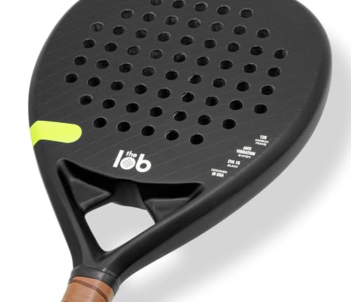 Raqueta de Pádel de Fibra de Carbono Negra miniatura 6
