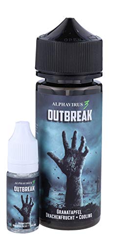 Ultrabio Das Alphavirus 3 Outbreak Granatapfel, Drachenfrucht, Cooling 10 ml Aroma in einer 120 ml Flasche Nikotinfrei – Bild 5