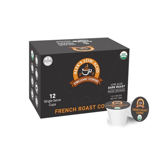 Alex’s Low Acid Organic French Roast K-Cups (12 Pack)