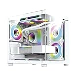 Gabinete Gamer Aquário em Vidro Com 4 Fans RGB