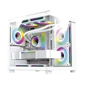 Gabinete Gamer Aquário em Vidro Com 4 Fans RGB