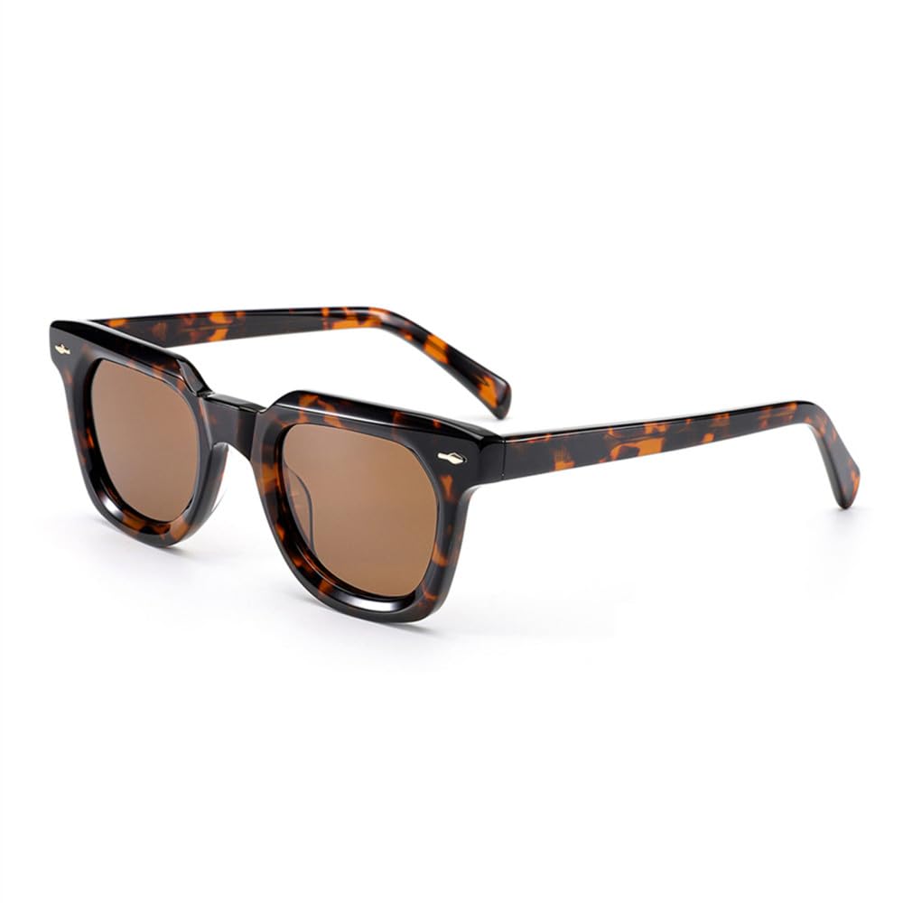 Occhiali da sole polarizzati da uomo Occhiali da sole con montatura quadrata in acetato di cristallo per occhiali da donna