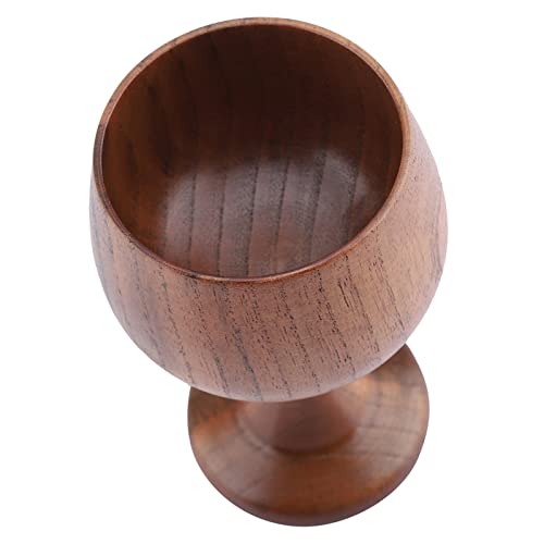 Wooden Wine Glass, Wooden Goblet, Gesunder Holzbecher, Weintraube, Trinkbecher, Großer Kelchbecher, Multifunktionaler Holzbecher, Weinkelch aus Holz, Eleganter Kaffee