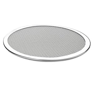 Non Stick Pizza Screen Pan Baking Tray Metal Net New Seamless Aluminum Metal Net Bakeware Kitchen Tools Pizza 6-22inch (Color : 18 inch 2 pcs)