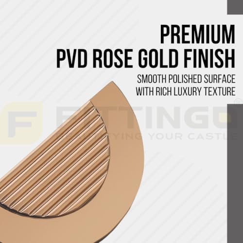 Image of VEZEL Aluminium Knobs for Cabinet /Drawer Knobs /Wardrobe Handle - Modern Cabinet Pull for Wardrobe, Drawer & Furniture, PVD Rose Gold, 32mm - Pack of 1-| 3 Years Warranty |