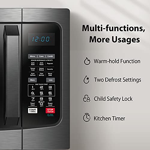 TOSHIBA 3in1 EC042A5CBS Countertop Microwave Oven, Smart Sensor