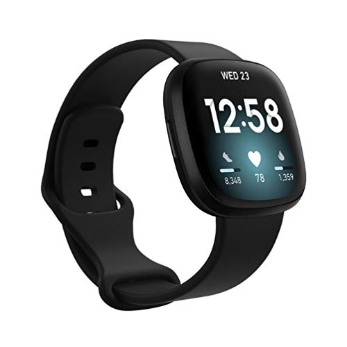 Comtax for Fitbit Versa 3oh pVR[ h xg߉\ Fitbit Sense Ή (S, ubN)