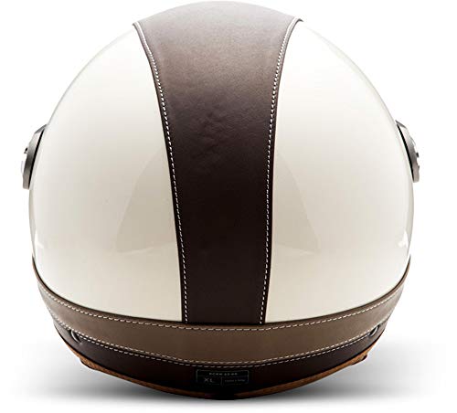 Ntnk N325 Urban „Creme“ · Open-Face-Helmet · Motorcycle Half-Face Jet · Dot Approved · Leather · Xl #TOP3