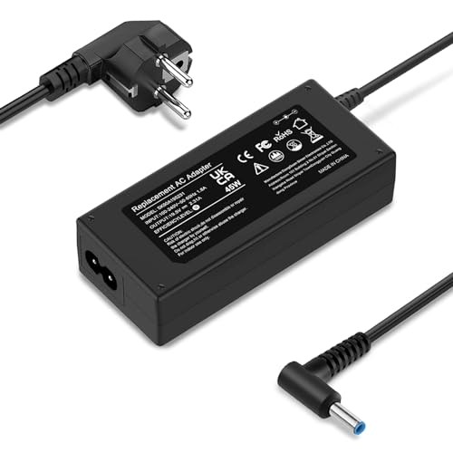 Chargeur pour Ordinateur Portable HP 45W 19.5V 2.31A - Compatible avec Pavilion 11 13 15, Elitebook 840 850, ProBook 430 440 450, Chromebook 11 14, Envy,...