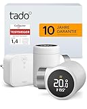 tado° Smartes Heizkörperthermostat X – Starter Kit mit Bridge X, Heizungssteuerung per...