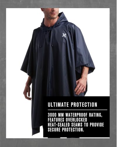 Hurley Ponchos Adult - Waterproof Rain Ponchos for Adults, Lightweight Packable Rain Poncho for Hiking, Camping & Emergency4