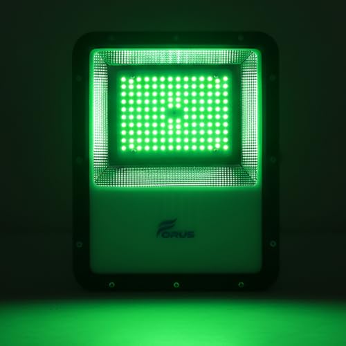 Image of Forus 100W Green Color Flood Light Outdoor LED Waterproof Decorative Focus Lamp for Home Garden Events Security Terrace Landscape Pathway Building Festival Stage Party Celebration Lighting - 1 Pc
