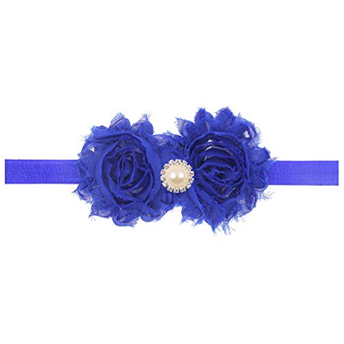 Dcuterq Baby Girls Solid Color Cotton Shorts Ruffles Bloomers Briefs Diaper Cover And Headband Set Royal Blue 0-6 Months #TOP3