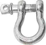 Smittybilt 13046 D-Ring Shackle 1/2" Threaded Pin 2.0 Ton Rating Zinc