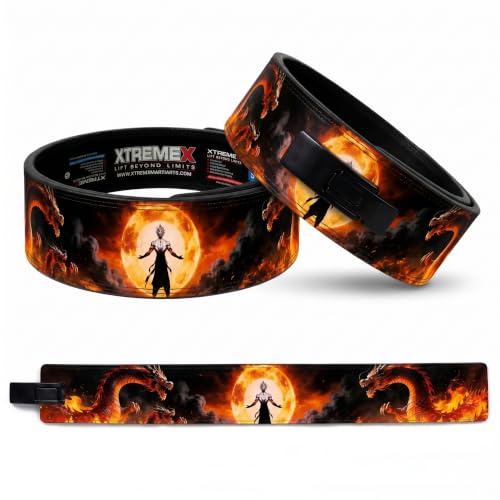 XTREMEX 13mm Solar Dragon Weightlifting Lever Belt (Orange, S) - Image 2
