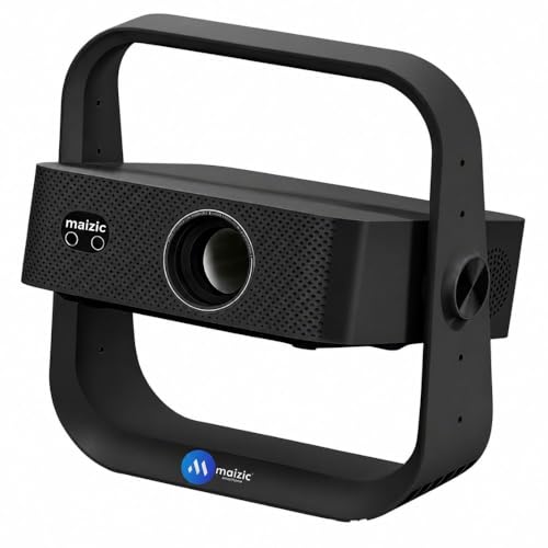 Image of Maizic Smarthome Lumora Native 1080P FHD Smart AI Projector | Fully Automatic Auto Focus & Keystone | 15000 Lumens | Android Projector with HDMI ARC & BT Voice Remote | Portable Home Theater (Black)