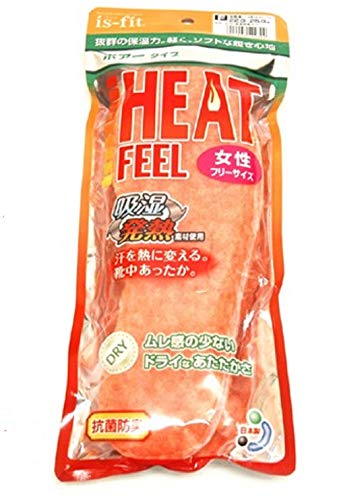 [イズフィット] ヒートフィール 吸湿発熱 ボアタイプ 女性用(防寒・防菌・防臭) M068-2702