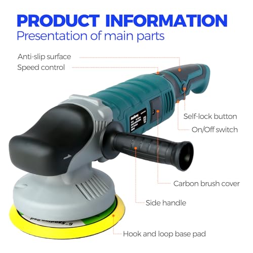 Holikme 1-1 42 Pack Dual Action Polisher,Buffer Polisher,Da Buffer Polisher Waxer thumb #5