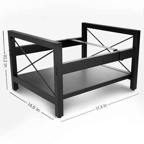Image of Vinyl Record Holder, All Metal Album Case Storage, Holds up to 60-80 LPs With 2 Plastic Dividers and Sliding Bar