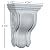 Ekena Millwork COR04X06X03TR 4 3/4-Inch W x 3 1/2-Inch D x 6 3/4-Inch H Traditional Curved Corbel