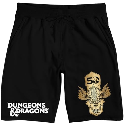 Dungeons & Dragons 50th Anniversary Men's Black Sleep Pajama Shorts