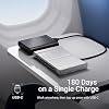iClever Foldable Bluetooth Keyboard, Ultra-Slim Metal Keyboard with USB-C Charging, Tri-Folding Design for Laptop, iPad, iPhone, Tablet - Sync 3 Devices, Portable & Space-Saving