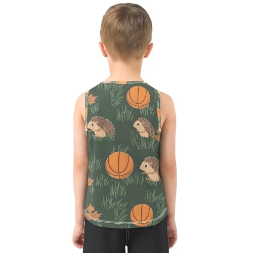 Boys' Tank Top Shirt Hedgehog Basketball Sleeveless T-Shirts3