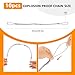 10 Pcs Whip Hose Restraint, 1/8