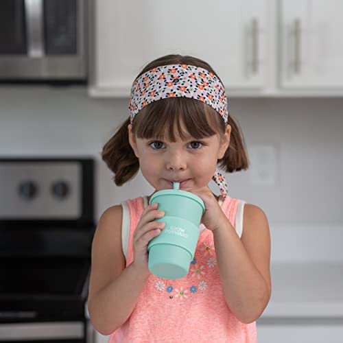 Grow Forward Kids Bamboo Cups - Kids Cups With Straws And Lids - Eco Friendly Bpa Free - Dishwasher Safe - Straw Cups For Kids With Silicone Lids And Sleeves - Drinking, Smoothies - Rainforest #TOP1