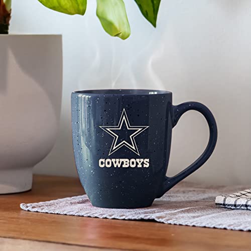 Image of Rico Industries NFL Football 16 oz Team Color Laser Engraved Speckled Ceramic Coffee Mug