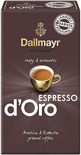 Kaffee Espresso d'Oro 250g gemahlen, Gemahlene Bohnen, 6er Pack (6 x 250 g)