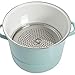 Kenmore Broadway Steamer Stock Pot with Insert and Lid, 16-Quart, Glacier Blue