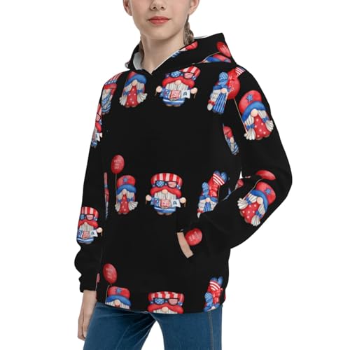 Cute Gnome Kid Hoodies Boys Sweatshirts Girls Pullover with Pocket2