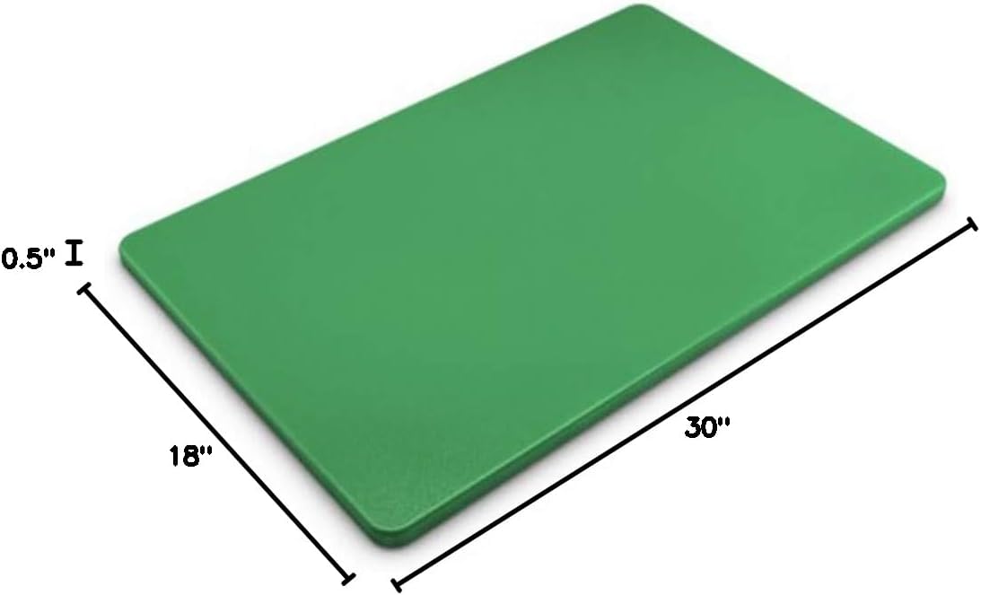 Tiger Chef Cutting Board - Green - High-Density Polyethylene A great, Versatile Cutting Board for Easy Cutting, Slicing, and Chopping. NSF CERTIFIED - INCLUDES FREE KNIFE (3, 12X18X1/2 in - Green)