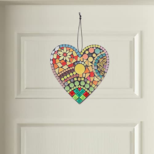 ABOOFAN Heart Ornament Resin Heart Shaped Hanging Pendants Front Door Wreath Welcome Sign Mexican Wall Decorations For Wedding Front Door Window - Image 2