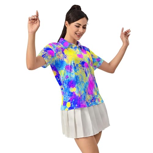 HUURAY Camisa polo feminina de golfe, roupas de golfe femininas, presentes de golfe para amantes de