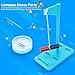 Science Magnets for Kids Magnet Set with Bar/Horseshoe/U Shaped/Iron Filings/Compass, STEM Educational Toys Magnet Kit for Science Experiments Classroom Learning