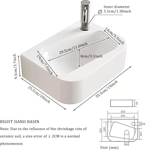 Lavabo para guardarropa pequeño解决小户型卫生间难以安装洗手盆痛点 陶瓷盆Zc024r 6