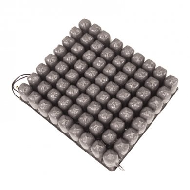 CUSCINO A BOLLE D'ARIA IN PVC E GOMMA 2 SEZIONI CM.40X40X6 - CONFORME MARCATURA CE