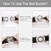 JASGOOD Women No Show Stretch Belt Adjustable Elastic Web Belt with Flat Buckle for Jeans Pants Casual Belts