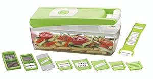 Green Apple Inc 11 in 1 Vegetable & Fruits Cutter, Slicer, Dicer Grater & Chopper, Peeler Brand Sazavat Chopper Kitchen