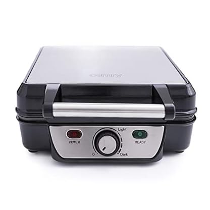 ADLER Camry Waffeleisen, 1500 W Maximalleistung, einstellbare Temperaturregelung, 4 Waffeln, schwarzes – Bild 3